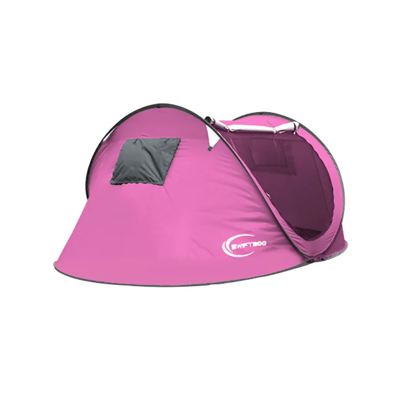 

Summer Beach Automatic Tent 3-4 Waterproof Tent Family Outdoor Camping Vacation Windproof Tent Large Space Quick Open Tent