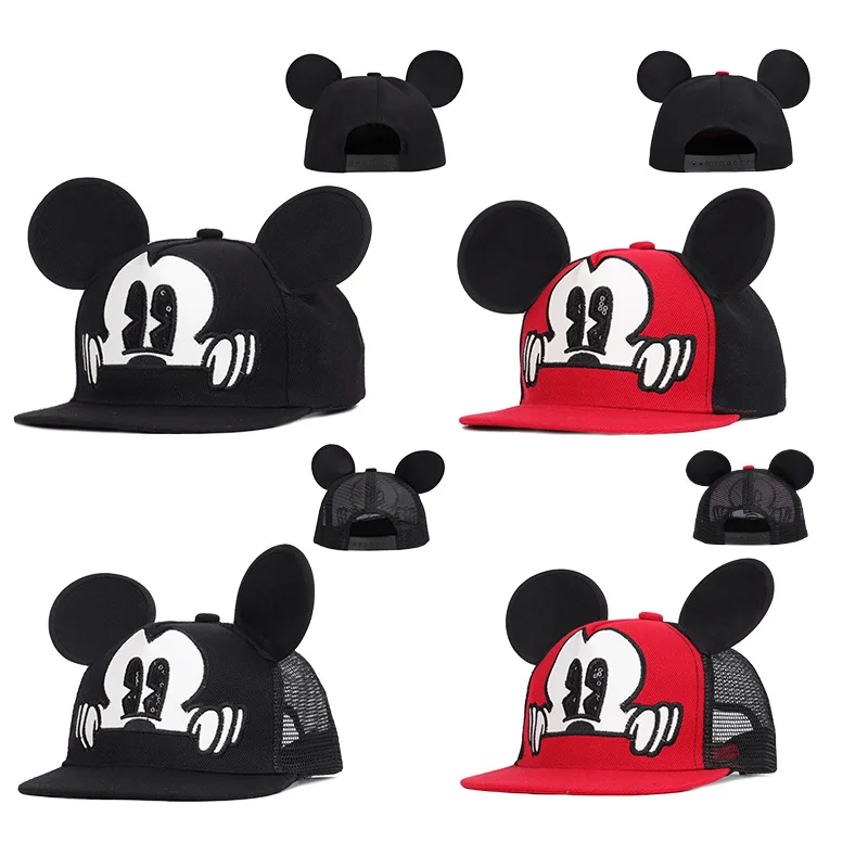 Модная шляпа для мальчиков и девочек с изображением Микки Минни повседневная