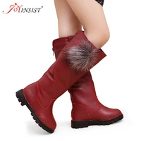 2022 girls boots high quality winter children boots kids shoes pu leather waterproof rubber for girl