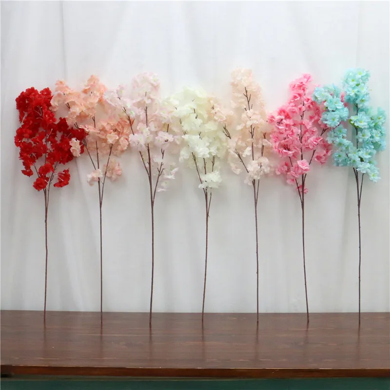 105 см, сделай сам, шелковые цветы вишни, ветка, искусственные цветы, Декор, вечерние, свадебные арки, фон для рождественской елки, материал, цветочные растения