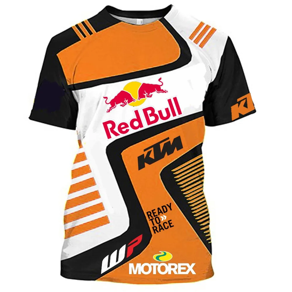 

2021 summer new shirt T-shirt men's 3D printing racing outdoor racing sportswear jacket short sleeve O-neck oversized T-shirt