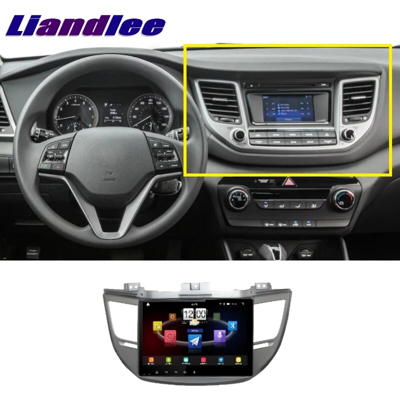 Автомагнитола LiisLee для Hyundai Tucson TL 2015 ~ 2020 мультимедийный ТВ DVD GPS Hi-Fi радио стерео