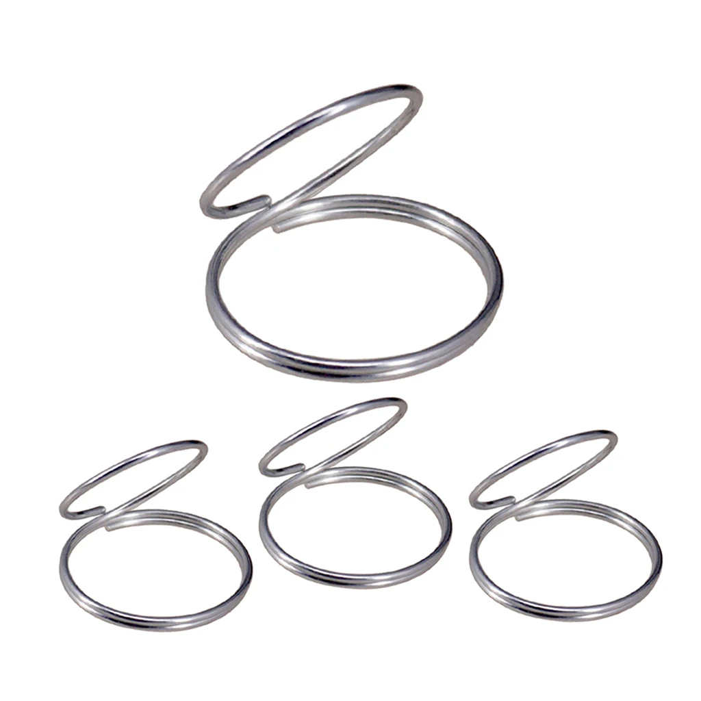 

4x Metal Finger Picks Guard Plectrum for Banjo Ukulele Bass Guitar Silver
