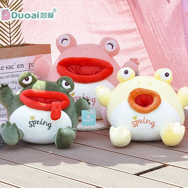 

30cm/45cm Funny Frogs Plush Toys Soft Stuffed Cartoon Animal Frogs Doll Creative Toys Birthday Gift For Boys Kids Friends Girls