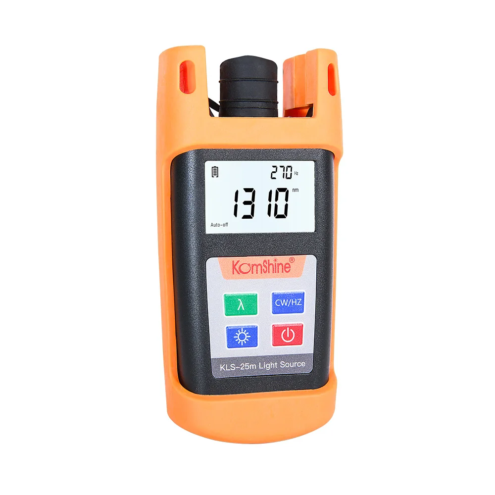 Handheld LED Function 1310/1550nm Singlemode Optical Laser Source Komshine KLS-25M-S Fiber Optic Light with SC | Мобильные телефоны