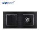 Двухпозиционный переключатель со светодиодной подсветкой, 172*86 мм