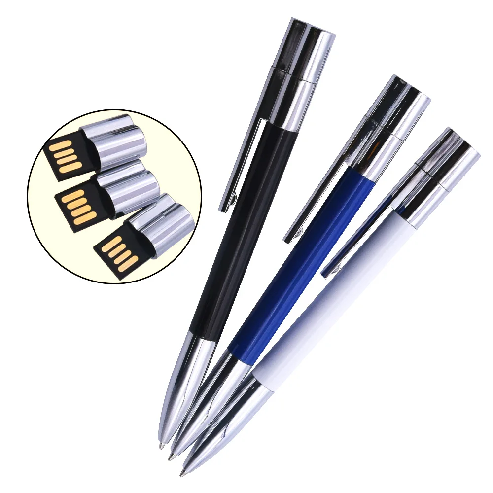 

over 10pcs Free Logo Metal USB 2.0 Pen Stick Flash Drive 4GB 8GB 16GB Ballpoint Pendrives USB Memory Stick 8GB Photography Gift