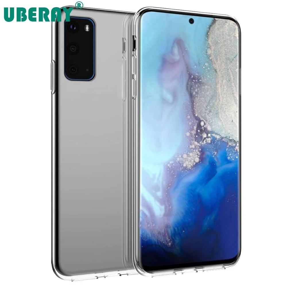 Чехол для Samsung Galaxy S20 Ultra Plus силиконовый прозрачный мягкий ТПУ резиновый чехол A2 Core