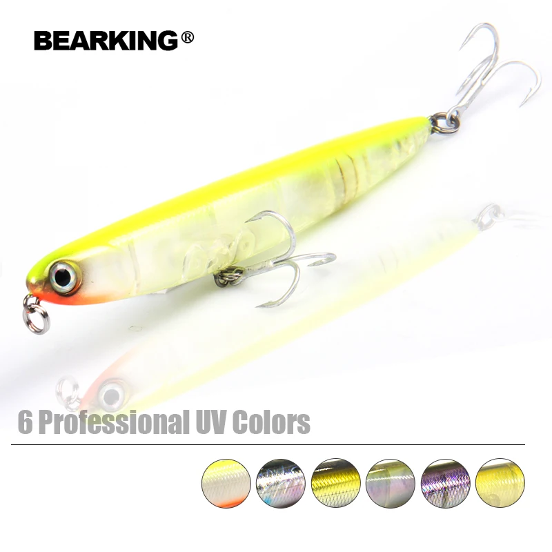 Bearking brand 1 шт. качественная приманка для рыбалки карандаш Лазерная искусственная