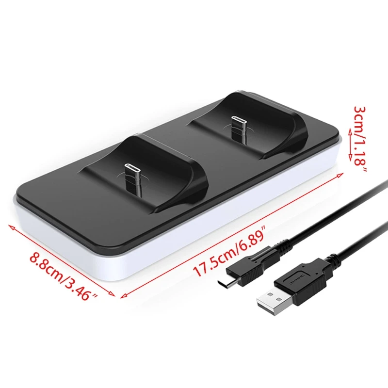 

New Charging Stand Durable Portable Charger Wireless Handle Dual Seat Charger Game Accessories for PS5 Controller Dropshipping