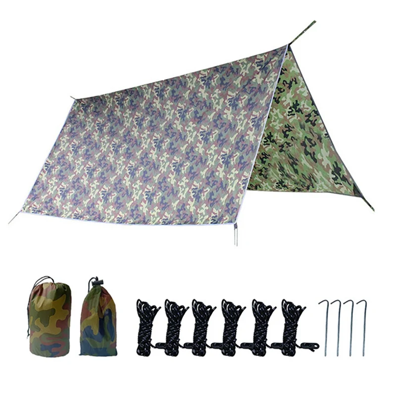 

Beach Mat Waterproof Sun Shade Sail Tent Outdoor Top Canopy Patio 11.8' Square UV Block Camping Tent Awning