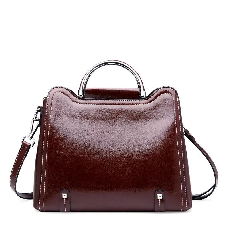 Мягкая женская сумка из натуральной кожи дизайнерская через плечо с верхней