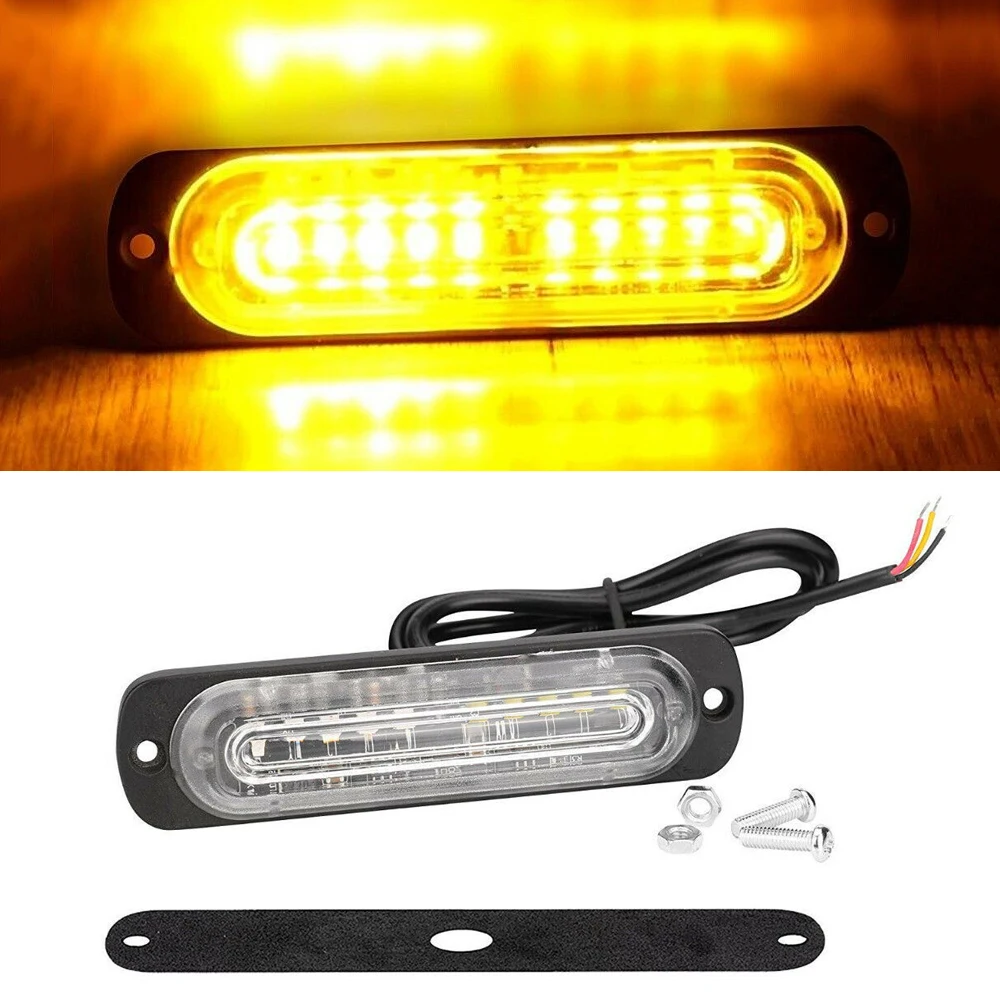 4 шт. 10 светодиодов ультратонкий высокомощный аварийный свет для автомобиля