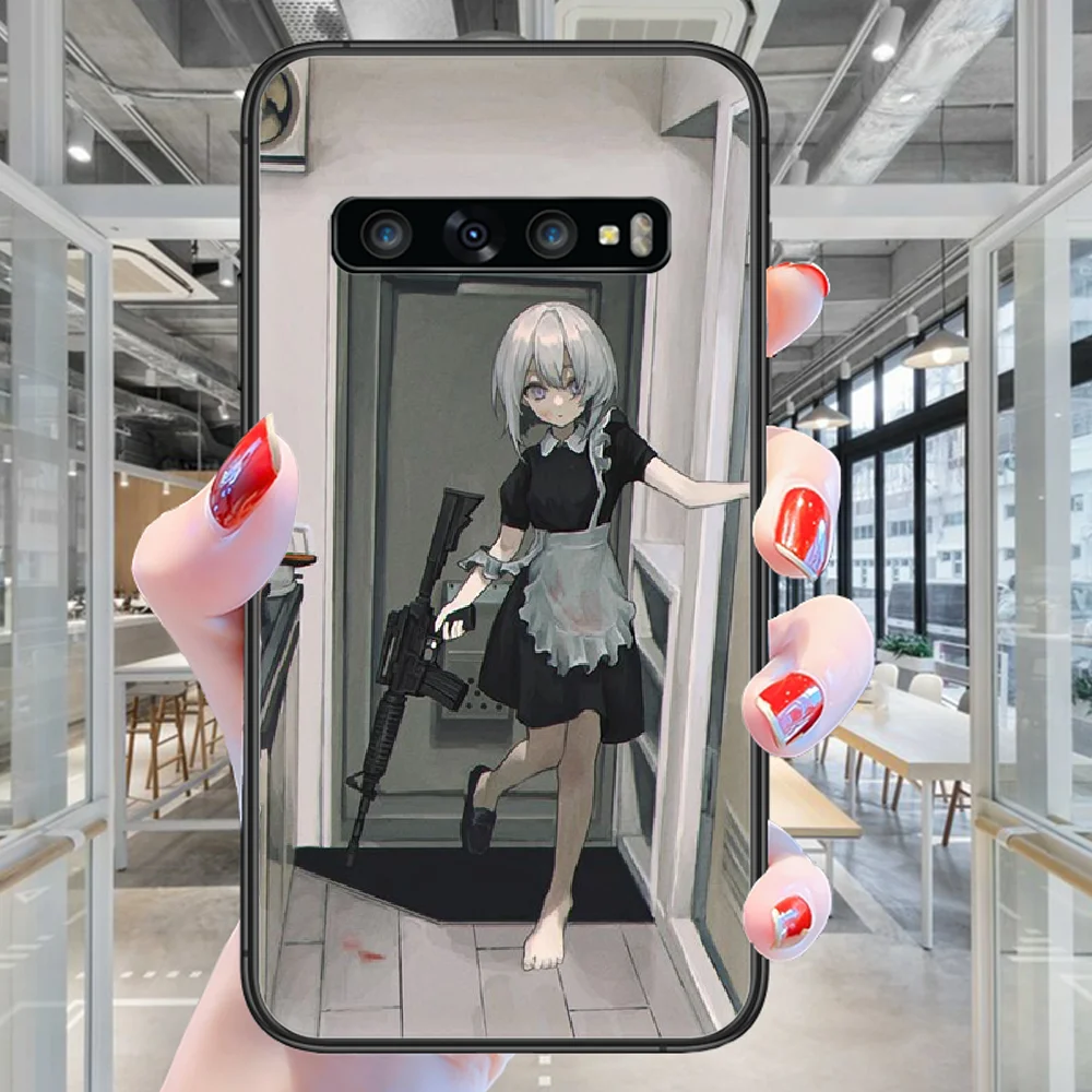 Чехол для телефона с аниме GIRLS und PANZER Samsung Galaxy Note S 8 9 10 20 Plus E Lite Uitra черный бампер из