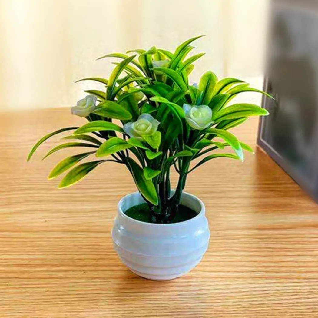 

Party Artificial Flower Plants Restaurants Wedding With Pot Decor Fake