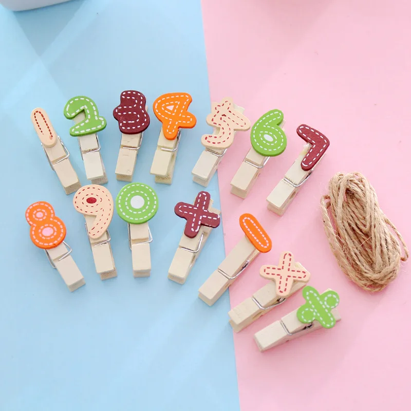 20 шт./лот 3 5 см Симпатичные мини фото зажимы маленькие деревянные прищепки в форме