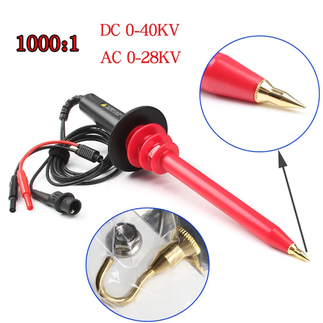 

Флуоресцентный Зонд высокого напряжения до 40 кВ, зонд мультиметра 1000x, диапазон затухания 10 МГц, зонд постоянного тока 20 кВ/30 кВ/40 кВ, флуоресцентный