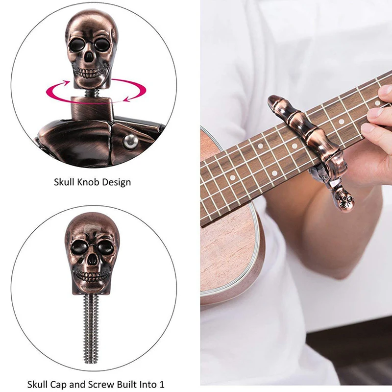 Горячие Скелет пальцев Дизайн Capo аксессуары портативный для акустической