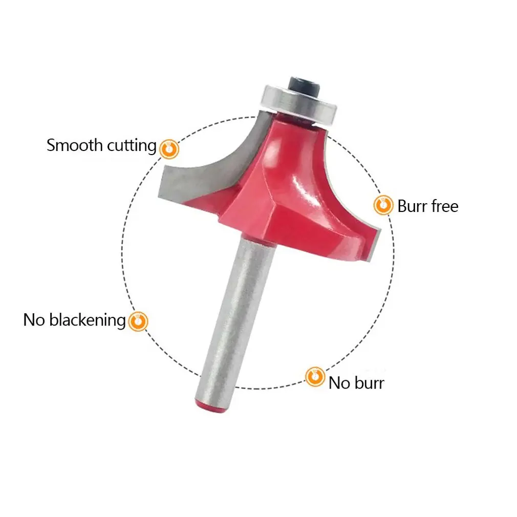 Деревообрабатывающий фрезерный резец с подшипником Круглый угловой карбидный