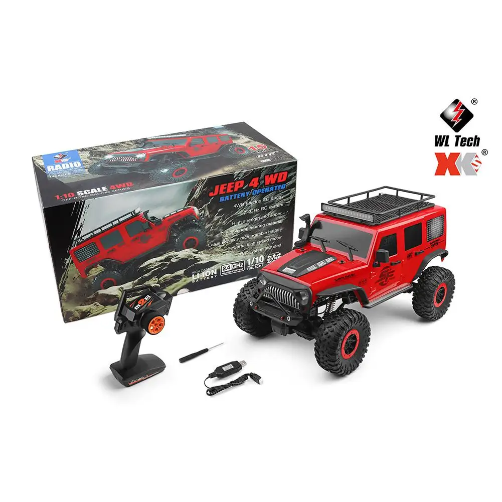 Wltoys 104311 1/10 2 4G 4x4 гусеничный RC автомобиль пустыня горных пород типов транспортных