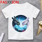 Футболка с изображением героев мультфильма Как приручить дракона детская большая беспокоить подростковые Топы Одежда в виде милого героя аниме alt e, для маленьких девочек, roupas, infantis masculino топы для детей