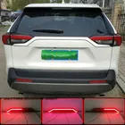 Задний бампер багажник хвост светильник для Toyota RAV4 для Toyota Previa RAV 4 2019 2020 автомобиля светодиодный задний противотуманный фонарь стоп-сигнал светильник динамический сигнал поворота отражатель