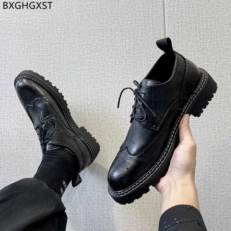 

Black Dress Shoes Mens Fashion Brogue Men Leather Shoes Luxury Brand Suit Shoes for Men 2023 Zapatos De Vestir De Los Hombres