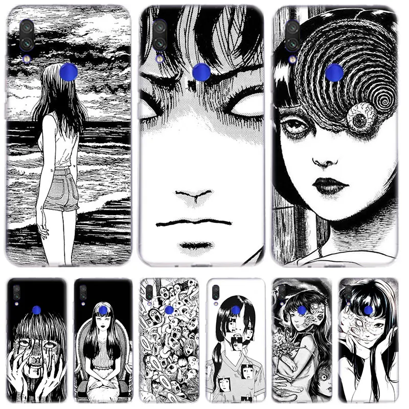 

Junji Ito Tees Horror Case For Redmi Note 10 Pro Max 8T 9S 10S 9A 9C 9 Power 8 7 7A 2021 Transparent Silicone Cover Coque