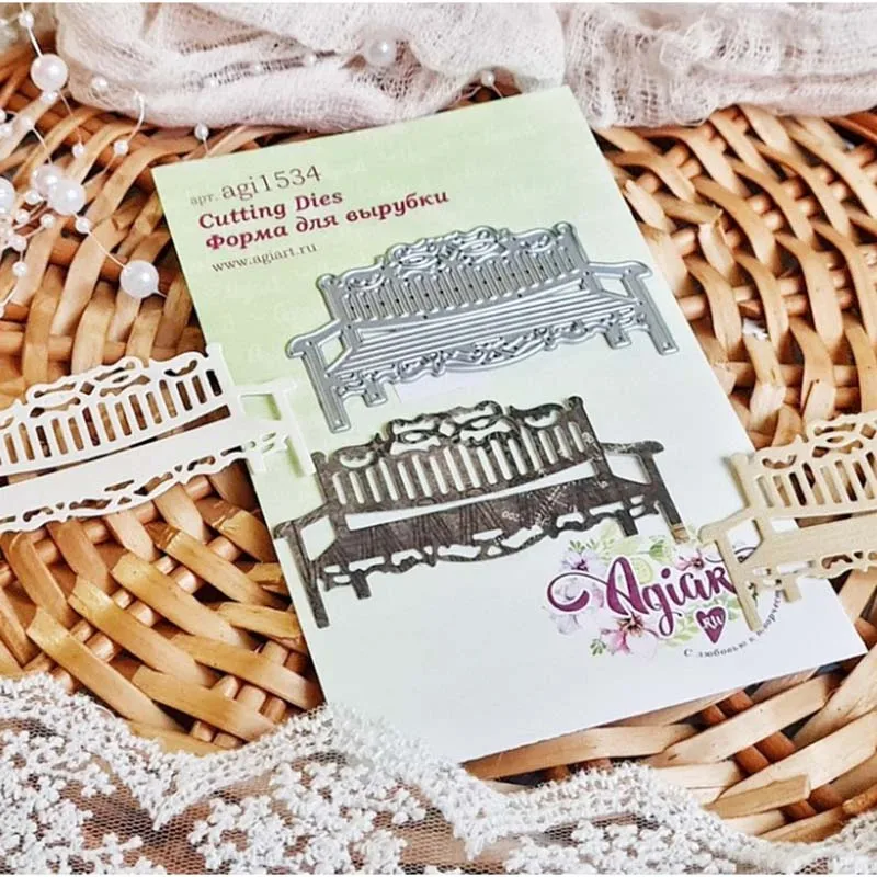 JC металлический Трафаретный вырубной штамп Скамья Диван кресло для Скрапбукинг