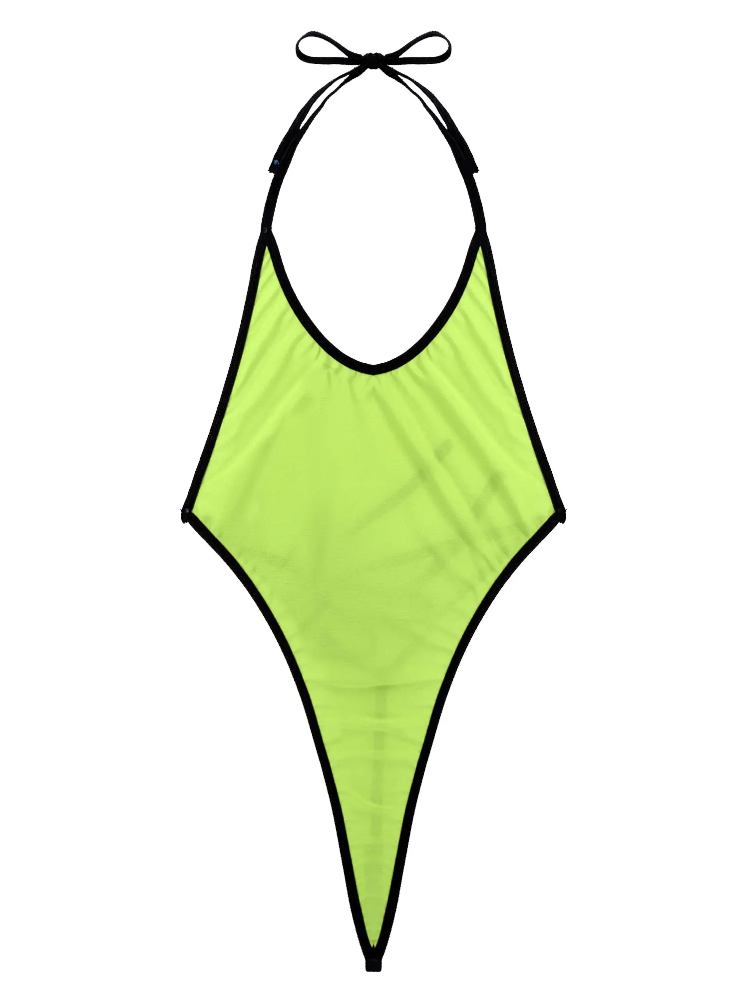 Женский Монокини стринги купальник сексуальное нижнее белье с глубоким вырезом