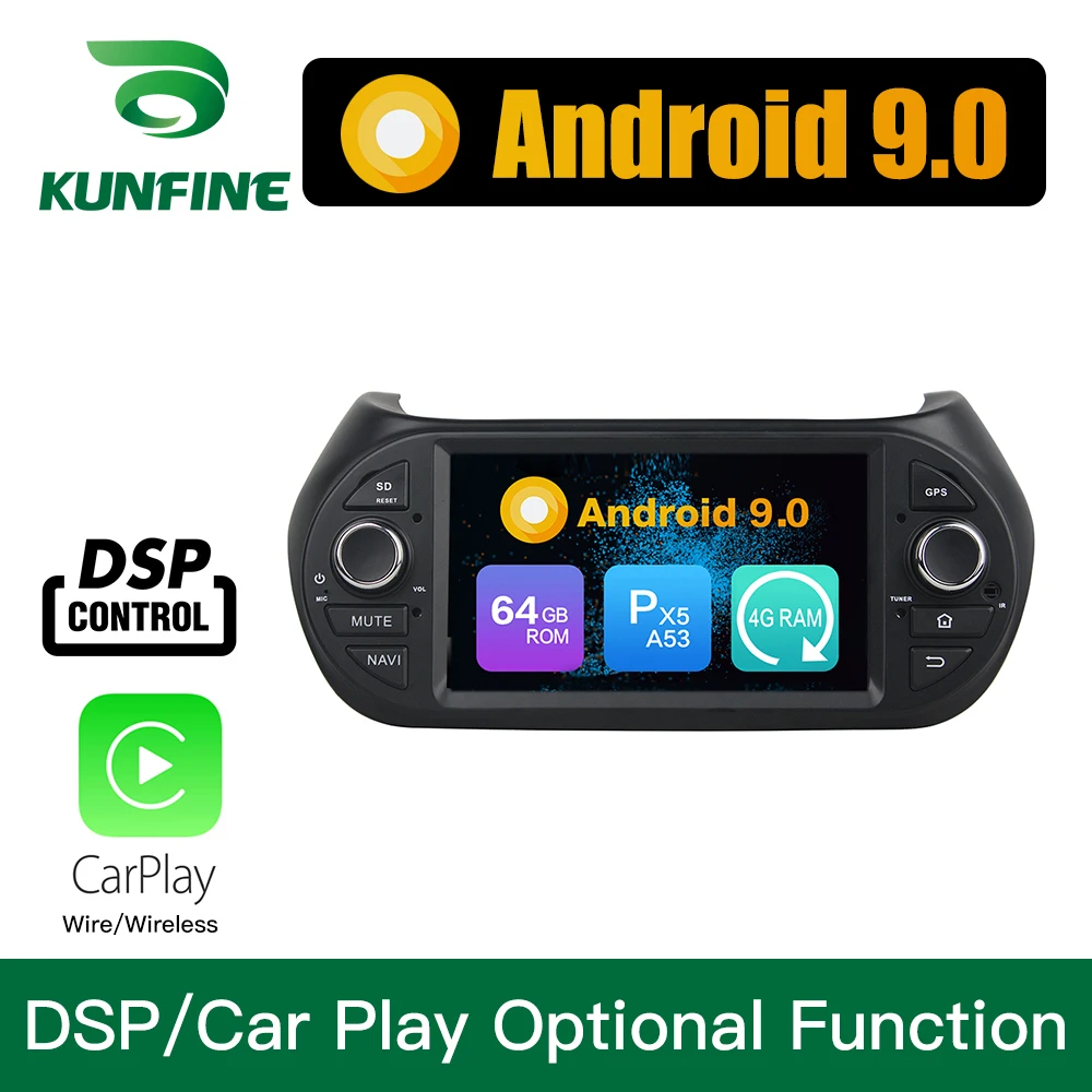Android 9,0 Восьмиядерный 4 Гб ОЗУ 64 Гб ПЗУ автомобильный DVD GPS; Мультимедийный проигрыватель стерео для Fiat Fiorino Citroen peugeot 2008