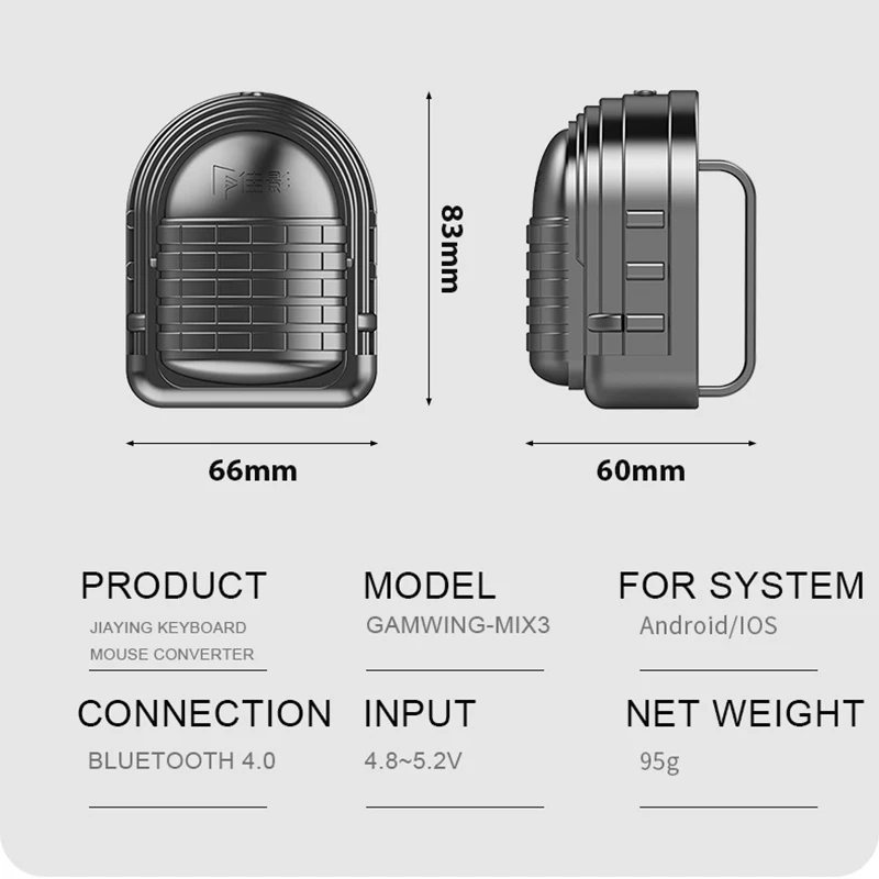 

ZL Game Keyboard Mouse Converter Gamepad Pubg Mobile Peripherals USB ABS Game Controller Throne Automatic Pressure Grab