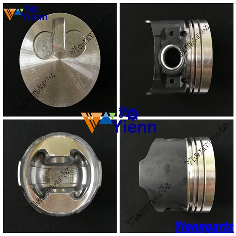 3YM20 поршень 119515 22050 с штифтом и зажимами для Yanmar запчасти ремонта судового