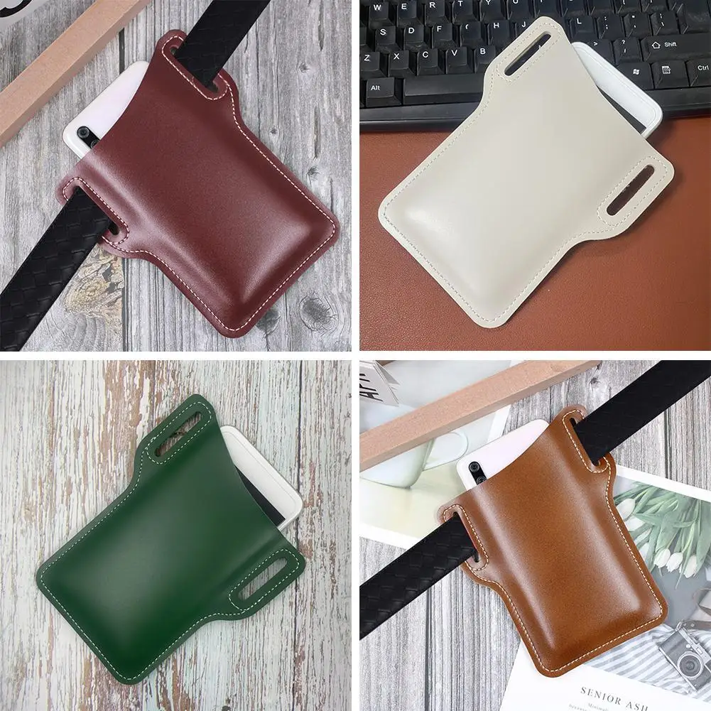 Мужской чехол для сотового телефона петля на пояс поясная сумка реквизит кожаный