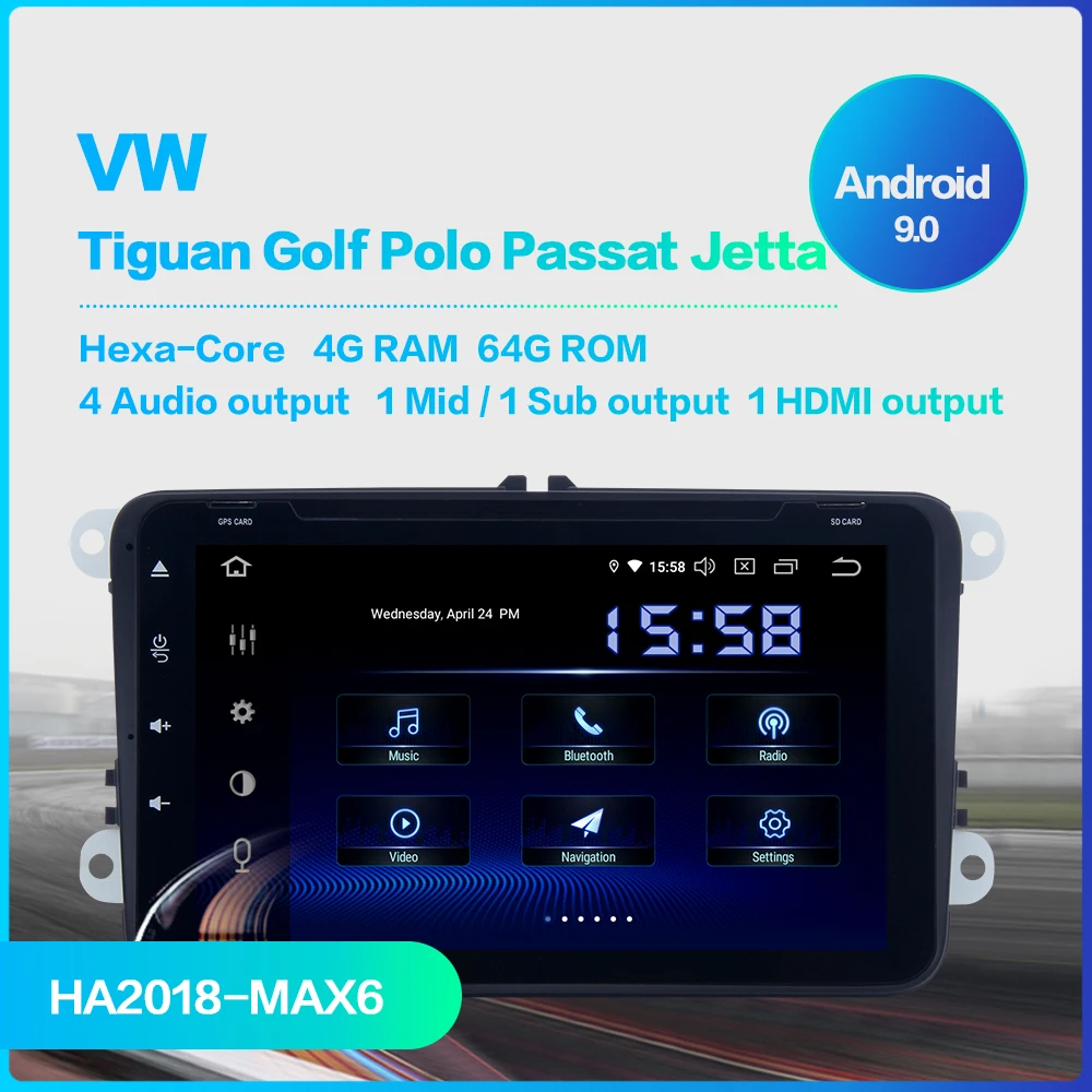 2 Din Автомобильный Android 9 0 GPS радио плеер для Seat Leon Alhambra Altea Toledo с 8 &quotсенсорным