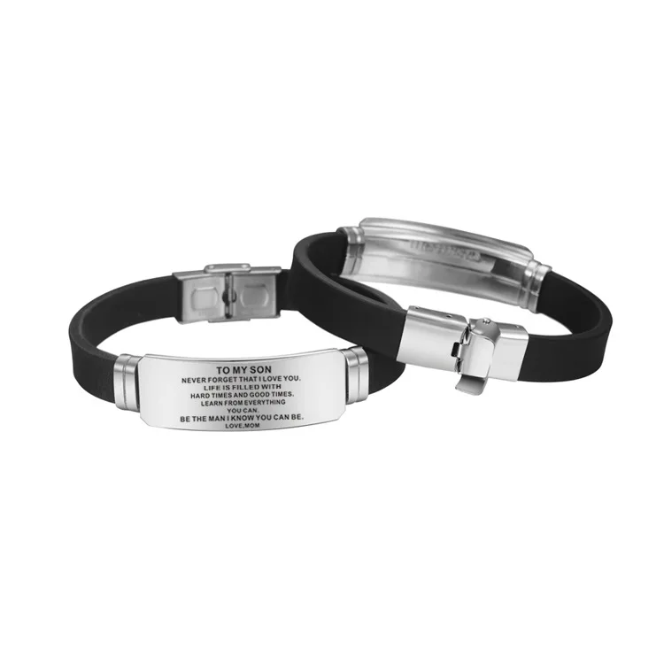 Мужской браслет для моего сына никогда не забывайте что я люблю тебя от мамы папы