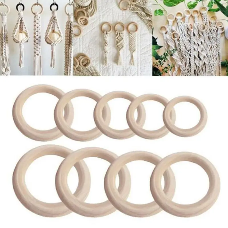 Кольцо из натурального дерева незавершенные деревянные круги браслет ювелирные