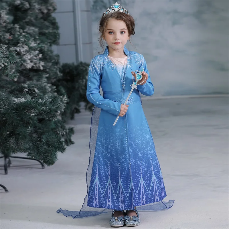 Dress Girl Kids Princess Party Hallowen Costume Cosplay Fantasy Baby Girls Dresses With Accessories Vestido infantil | Детская одежда и