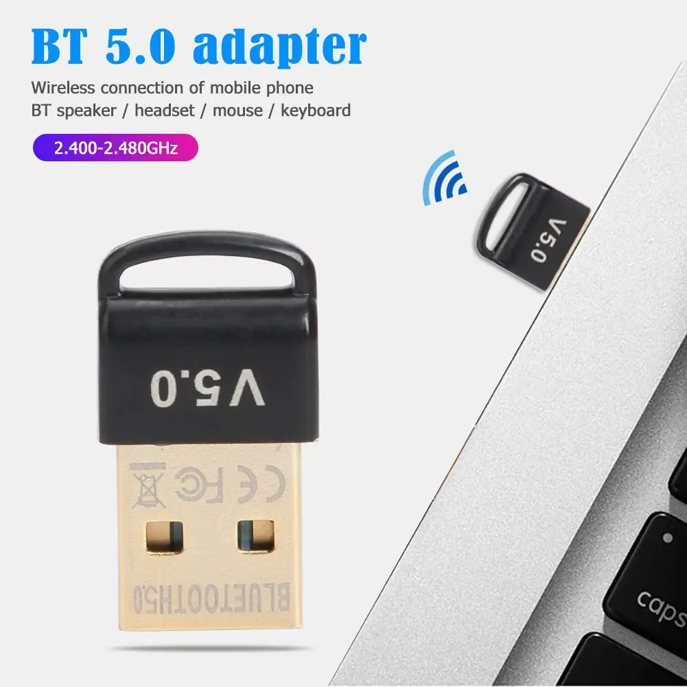 Беспроводной USB Bluetooth 5 0 адаптер музыкальный звуковой приемник передатчик для ПК