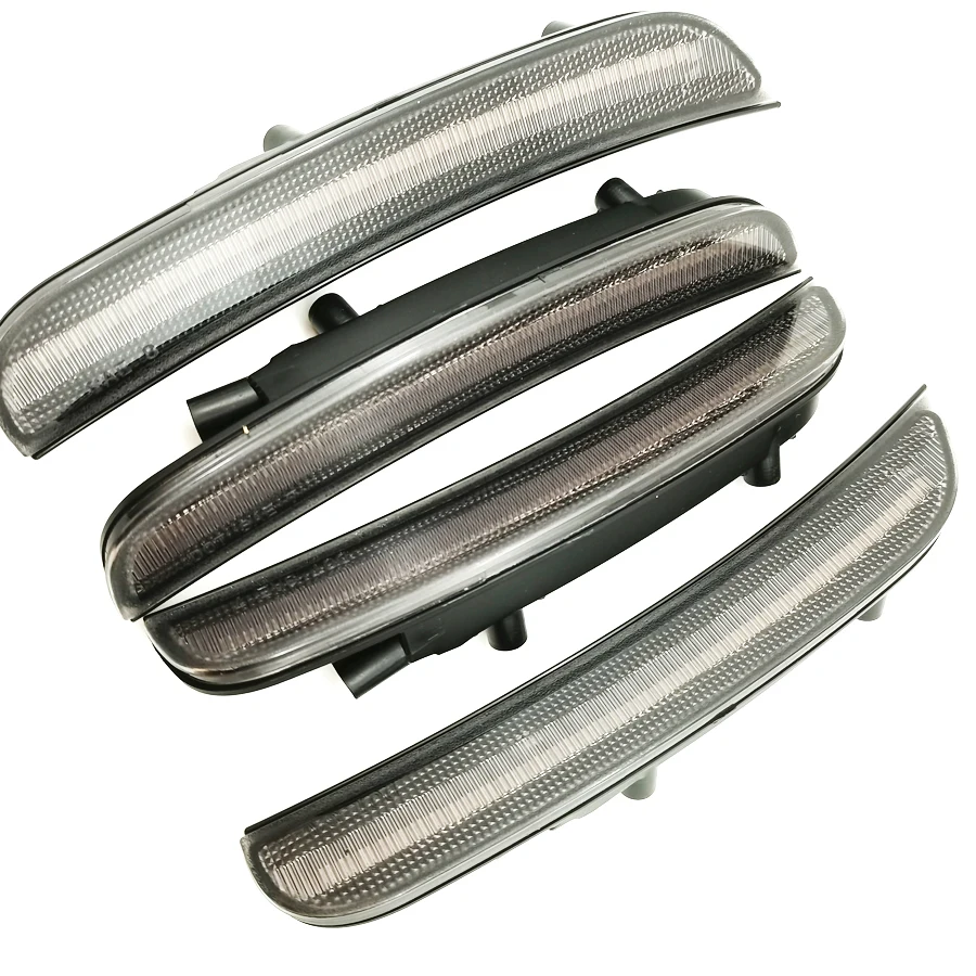 

4Pcs/lot Amber+Red Smoked Lens LED Side Marker Lights Lamp For Dodge Charger 2015-2019