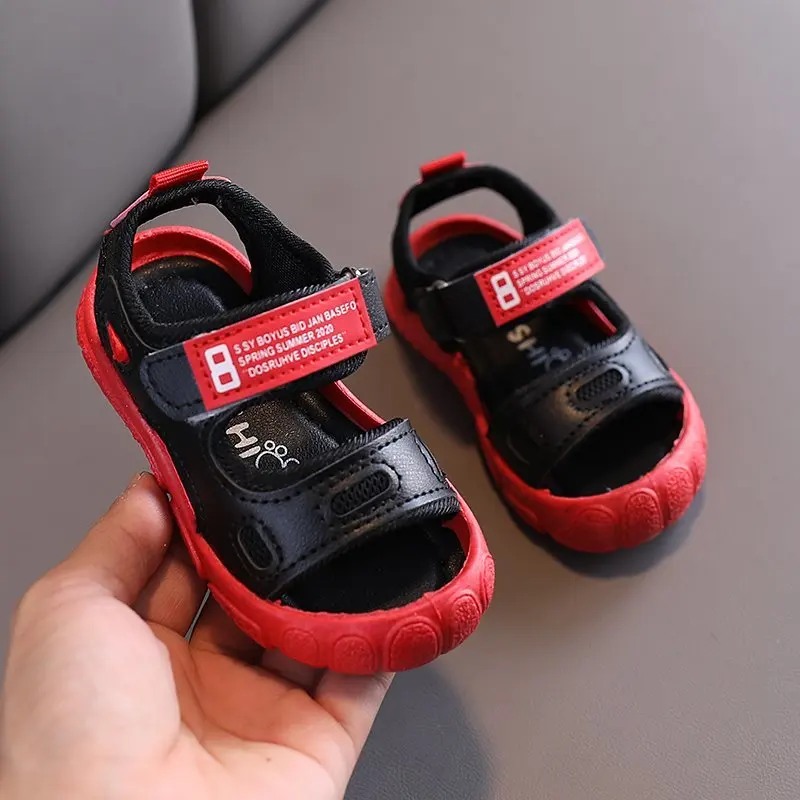 Сандалии детские из ПУ кожи Нескользящие для пляжа мальчиков и девочек разные