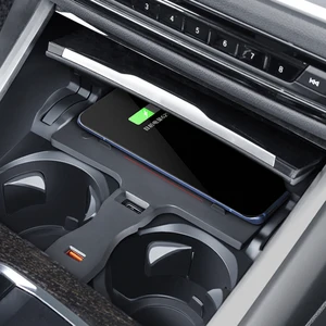 fit for bmw 3 series g80 m3 2020 car phone holder accessories mobile phone 15w qi wireless charger to car fast charging 1 set free global shipping