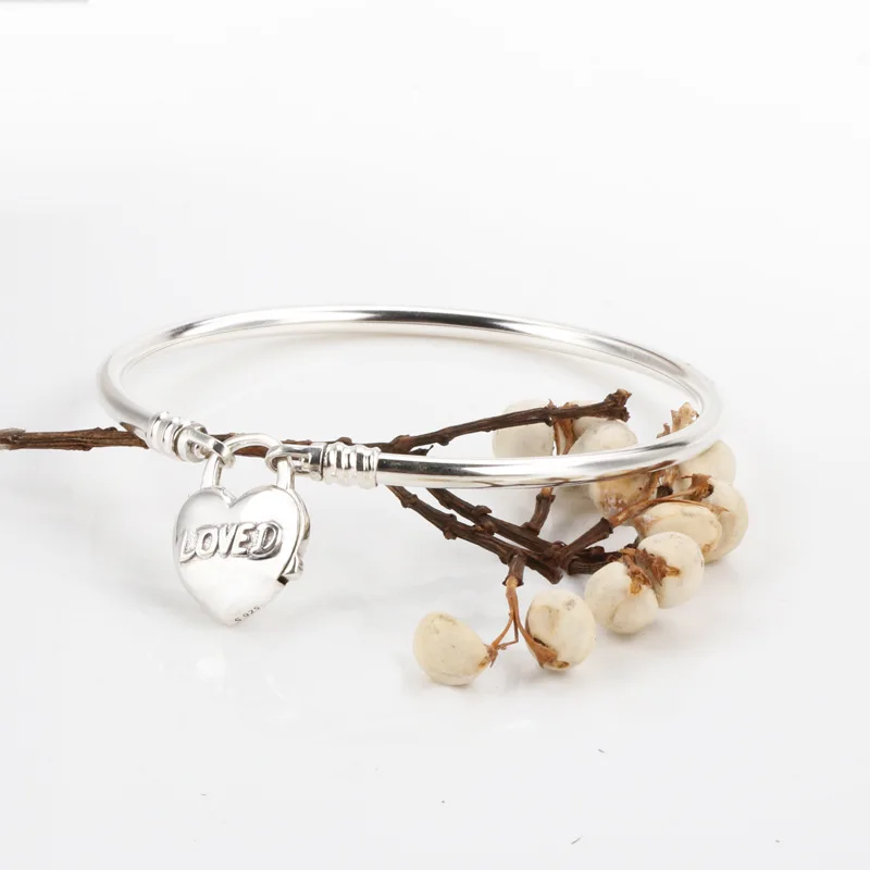 

Authentic 925 Sterling Silver Pan Bracelet Creative Classic Favorite Fashion Heart-shaped Bracelet Fit Diy Charm Women Jewelry