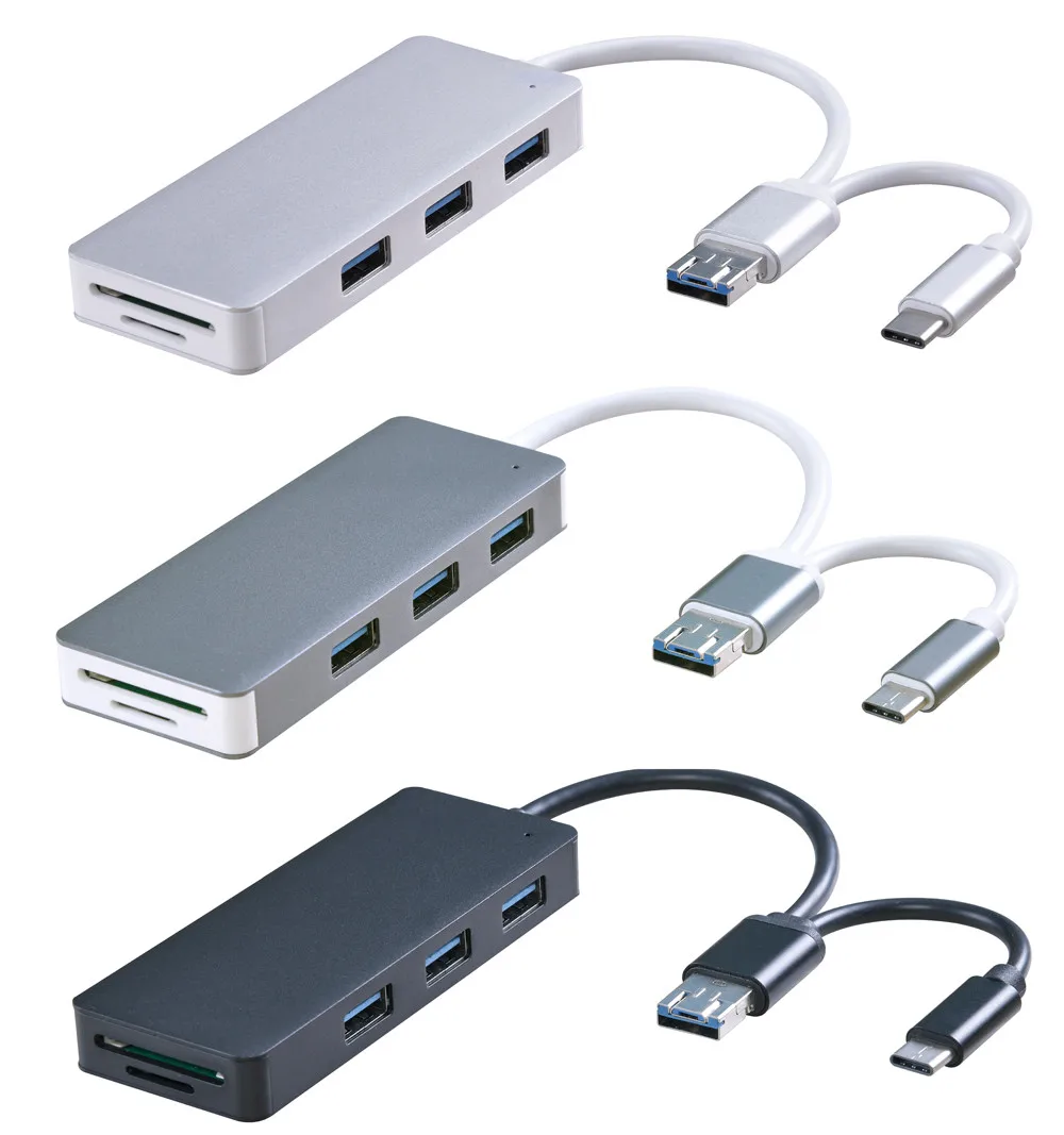 OMESHIN USB 3 1 Type C/ Micro USB/ 0 до Высокоскоростной концентратор и SD/TF кардридер Combo Usb