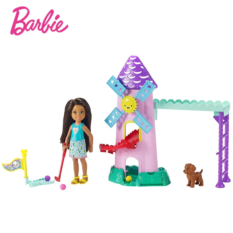 Оригинальная кукла Барби клуб Челси испытайте радость от гольфа маленькая Келли