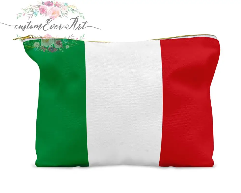 Итальянская косметичка персонализированная маленькая сумка на молнии подарок