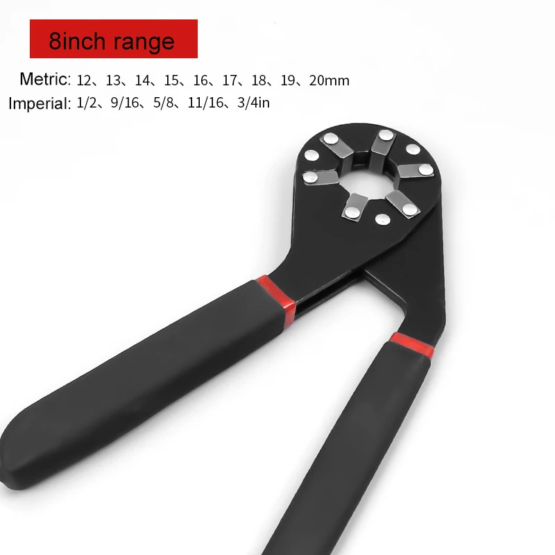 1062 8 inch " 8" дюймовый шестигранный ключ черный регулируемый захват плоскогубцы инструмент для гаечных ключей универсальный ключ бытовой многофункциональный волшебный ключ - Цвет: 1062 8 inch
