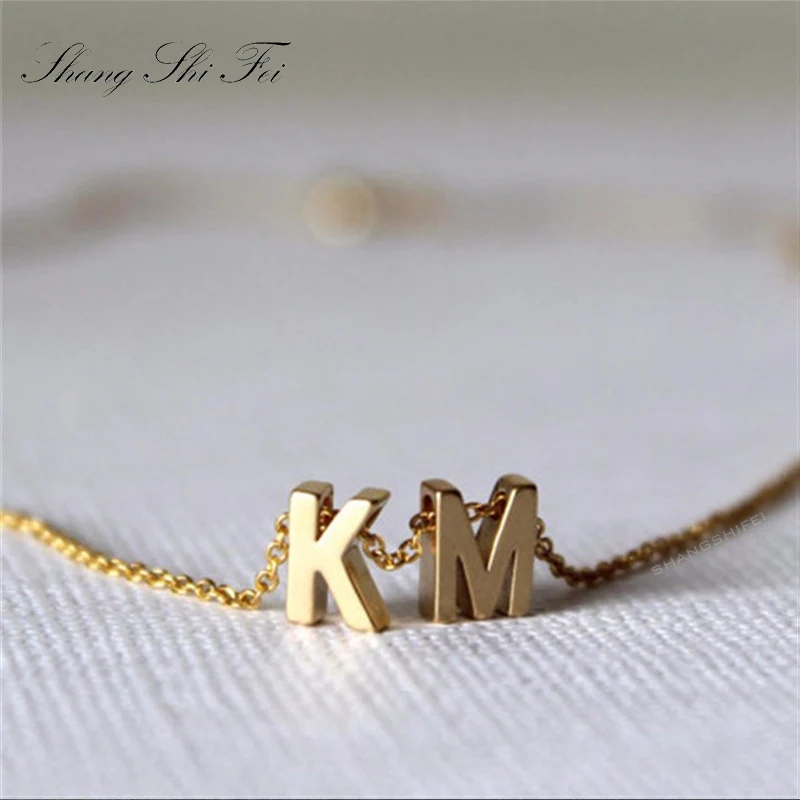 Первоначальное ожерелье/ожерелье с монограммой/ожерелье буквами/ювелирные