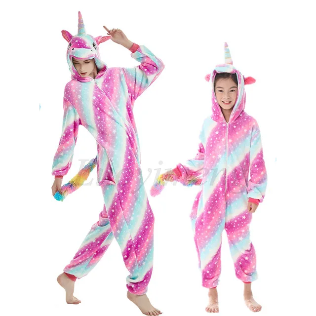 Новый Kigurumi Пижама волк взрослых животных лев панда Единорог Onesie для женщин и