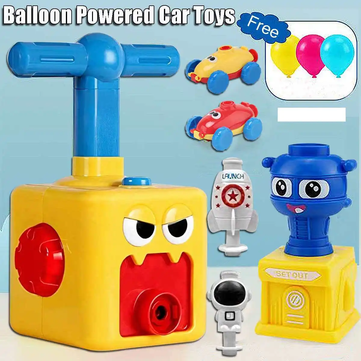 

Развивающая игрушка для научного эксперимента, инерционная мощность, воздушный шар, автомобильная игрушка, головоломка, забавная инерцион...